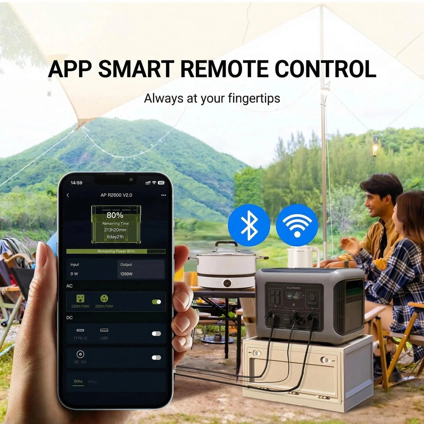 ALLPOWERS R2500 Portable Power Station 1920Wh Expandable to 20kWh LFP Battery 2500W Emergency Household Outdoor Power Supply