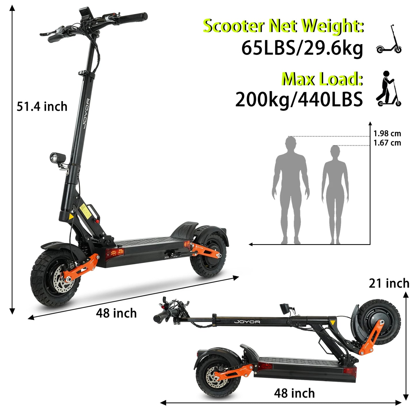 Electric Scooter  Dual Motor 2000W*2 for Adults, 60V Battery, 40mph Max Speed, Up to 50 Miles Range, 10 Inch Tires