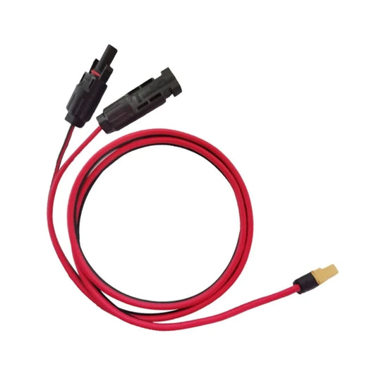Solar to XT60 Extension Cable 12AWG for Mc-4 to XT60 Adapter Cable for XT60 Input Port Portable Power Station