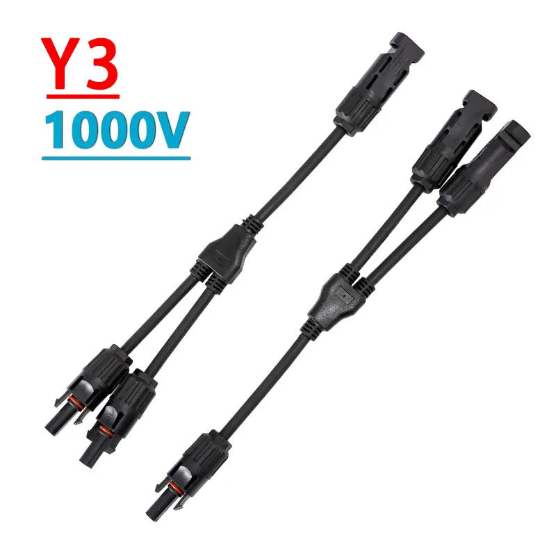 1Sets Photovoltaic Solar Connector 1000V 30A Male Female 3-Way 4-Way 5-Way Plug DC PV Y Type 1 To 2/3/4 Adapter