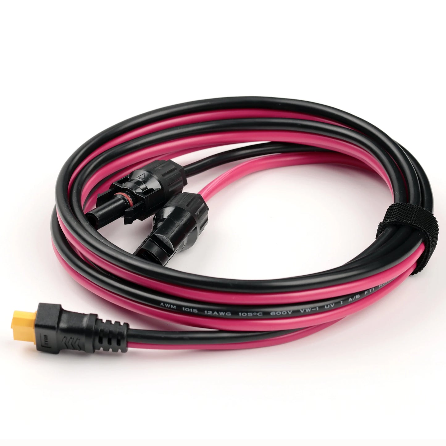 XT60 Female to Solar Panel Connector 12AWG Power Cord Energy Storage Charging Cable Photovoltaic Cells Solar System Accessories
