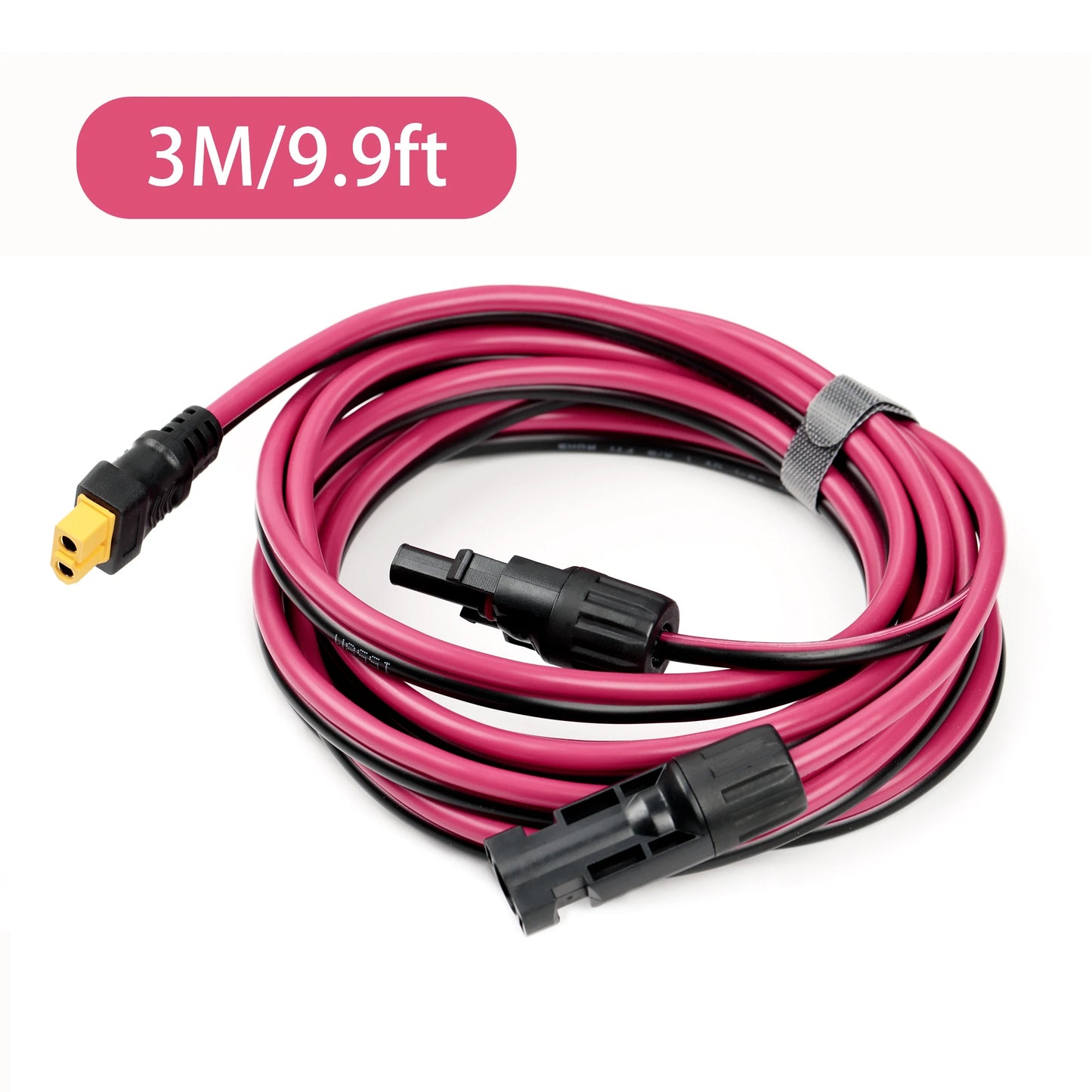 XT60 Female to Solar Panel Connector 12AWG Power Cord Energy Storage Charging Cable Photovoltaic Cells Solar System Accessories