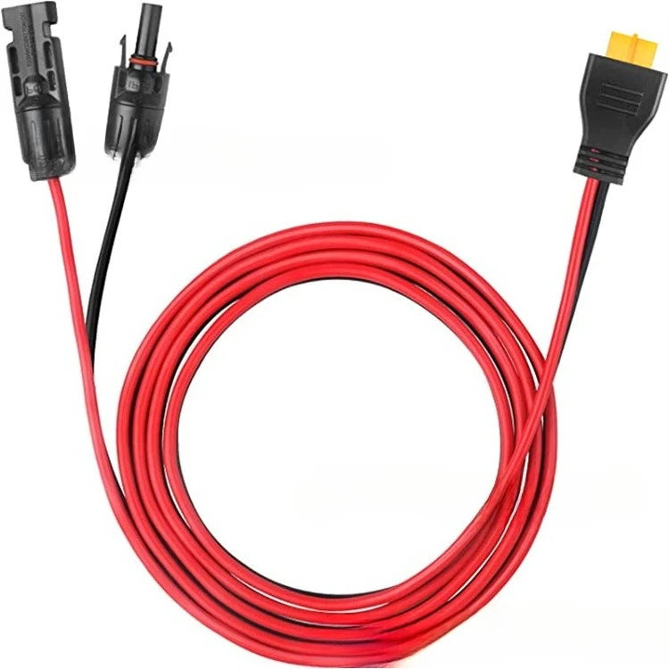 12AWG Solar Rubber-coated XT60 Connector To MC-4 Female Energy Storage Power Charging Cable XT60 Solar Panel Cable
