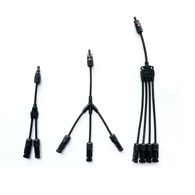 Photovoltaic Solar PV Connector Kit - Y/T Type, 30A 1000V, 3/4/5/6/7 Way Branch, for PV/MC Cable 2.5/4/6mm², Battery Module