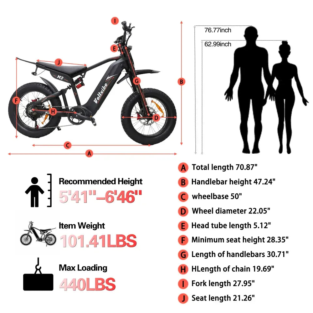 BAOLUJIE Moto Electric Bicycle Peak 1500/3000/5000W  48V/52V/60V Battery 35-45MPH Electric Bike E-Bike Adult Electric Motorcycle