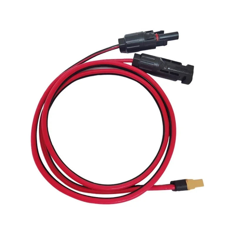 Solar to XT60 Extension Cable 12AWG for Mc-4 to XT60 Adapter Cable for XT60 Input Port Portable Power Station