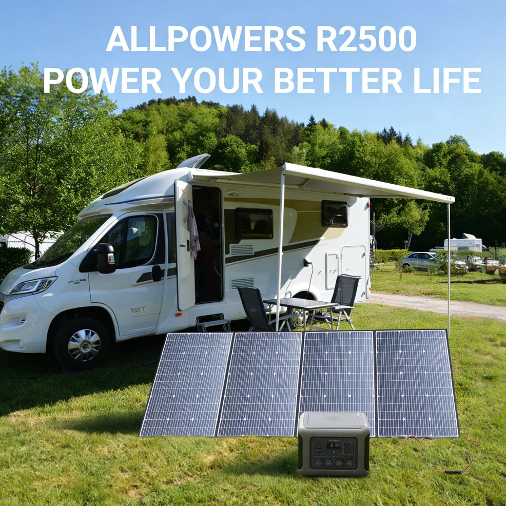 ALLPOWERS R2500 Portable Power Station 1920Wh Expandable to 20kWh LFP Battery 2500W Emergency Household Outdoor Power Supply