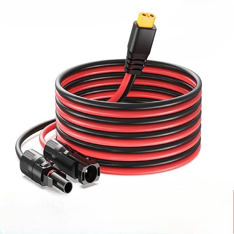 12AWG Solar Rubber-coated XT60 Connector To MC-4 Female Energy Storage Power Charging Cable XT60 Solar Panel Cable