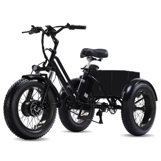 PEAK 1000W Foldable Electric Trike for Adults 50-Mile Range 48V 15AH Removable Battery&7-Speed Gearing 20"X4.1"Fat Tire Tricycle